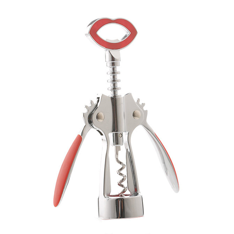 BR-WO45A Red Lips Winged Wine Opener